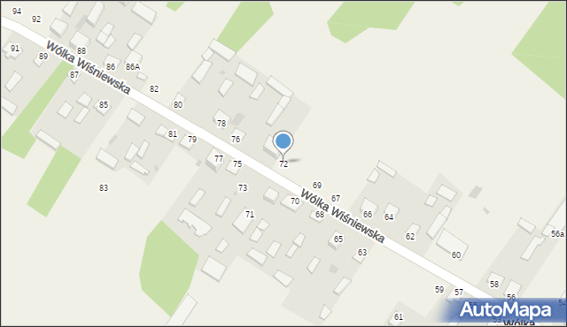 Wólka Wiśniewska, Wólka Wiśniewska, 72, mapa Wólka Wiśniewska