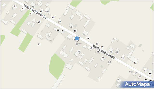 Wólka Wiśniewska, Wólka Wiśniewska, 73, mapa Wólka Wiśniewska