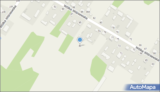 Wólka Wiśniewska, Wólka Wiśniewska, 83, mapa Wólka Wiśniewska