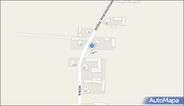 Wólka Wojcieszkowska, Wólka Wojcieszkowska, 11a, mapa Wólka Wojcieszkowska