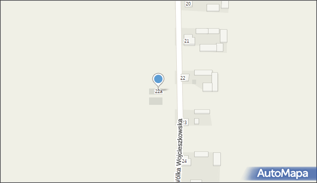 Wólka Wojcieszkowska, Wólka Wojcieszkowska, 22a, mapa Wólka Wojcieszkowska