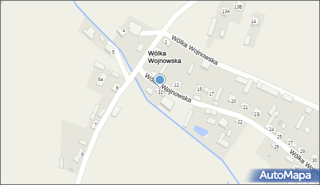 Wólka Wojnowska, Wólka Wojnowska, 11, mapa Wólka Wojnowska