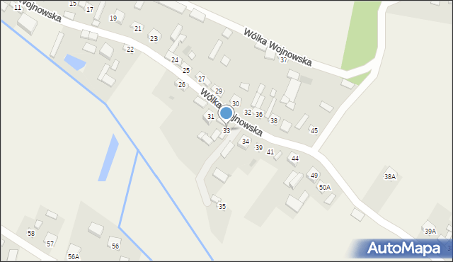 Wólka Wojnowska, Wólka Wojnowska, 33, mapa Wólka Wojnowska