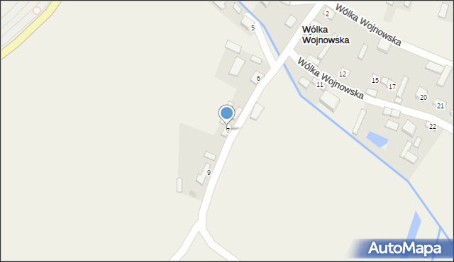 Wólka Wojnowska, Wólka Wojnowska, 7, mapa Wólka Wojnowska