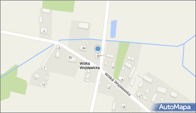 Wólka Wojsławska, Wólka Wojsławska, 10, mapa Wólka Wojsławska