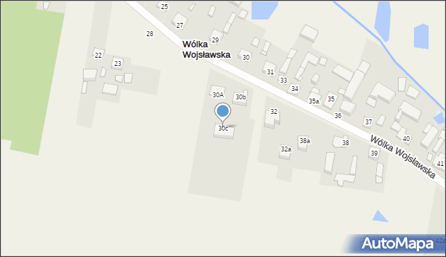 Wólka Wojsławska, Wólka Wojsławska, 30c, mapa Wólka Wojsławska