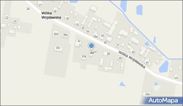 Wólka Wojsławska, Wólka Wojsławska, 38a, mapa Wólka Wojsławska