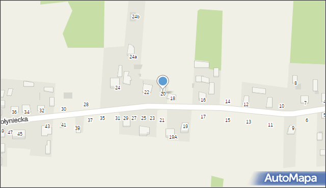 Wólka Wołyniecka, Wólka Wołyniecka, 20, mapa Wólka Wołyniecka