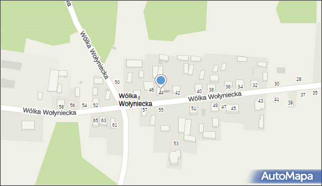 Wólka Wołyniecka, Wólka Wołyniecka, 44, mapa Wólka Wołyniecka