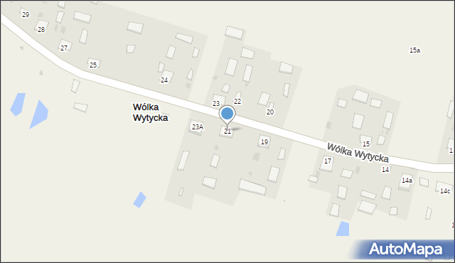 Wólka Wytycka, Wólka Wytycka, 21, mapa Wólka Wytycka