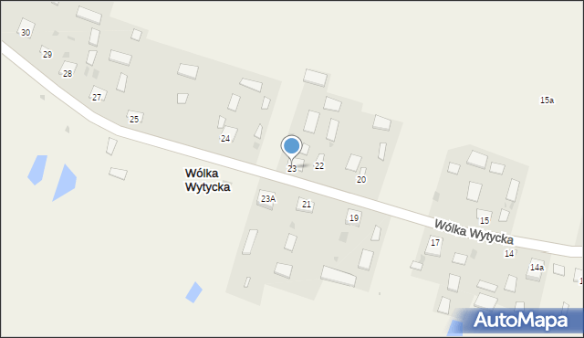 Wólka Wytycka, Wólka Wytycka, 23, mapa Wólka Wytycka