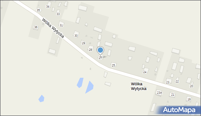 Wólka Wytycka, Wólka Wytycka, 27, mapa Wólka Wytycka