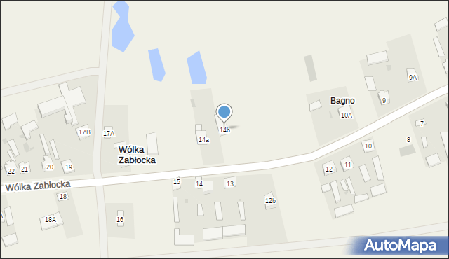 Wólka Zabłocka, Wólka Zabłocka, 14b, mapa Wólka Zabłocka