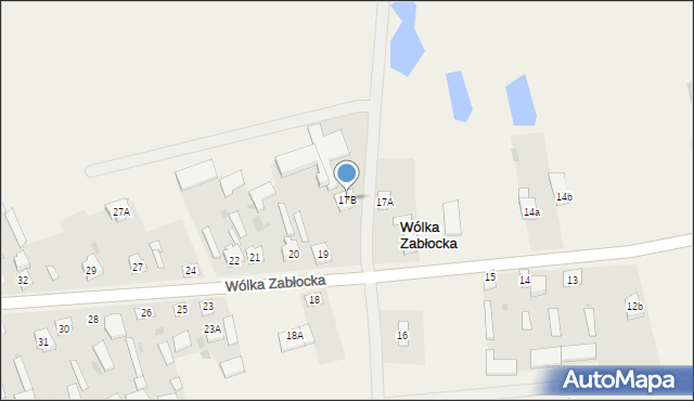 Wólka Zabłocka, Wólka Zabłocka, 17B, mapa Wólka Zabłocka
