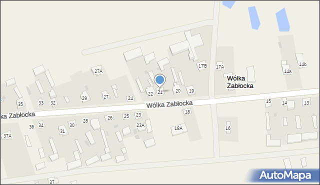 Wólka Zabłocka, Wólka Zabłocka, 21, mapa Wólka Zabłocka