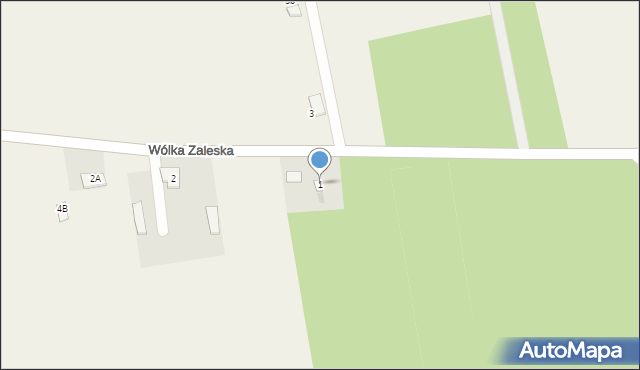 Wólka Zaleska, Wólka Zaleska, 1, mapa Wólka Zaleska