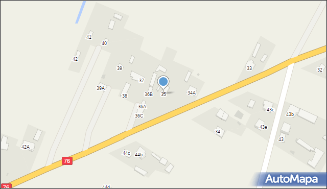 Wólka Zastawska, Wólka Zastawska, 35, mapa Wólka Zastawska