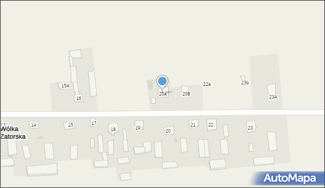 Wólka Zatorska, Wólka Zatorska, 20a, mapa Wólka Zatorska