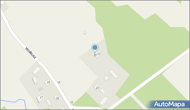 Wołkusz, Wołkusz, 20, mapa Wołkusz