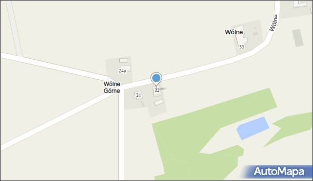 Wólne, Wólne, 32, mapa Wólne