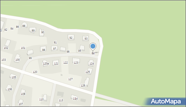 Wolny Dwór, Wolny Dwór, 94, mapa Wolny Dwór