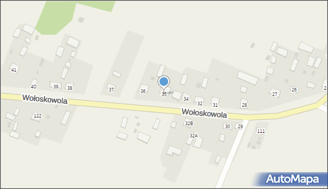 Wołoskowola, Wołoskowola, 35, mapa Wołoskowola