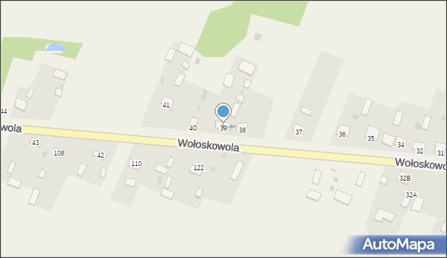 Wołoskowola, Wołoskowola, 39, mapa Wołoskowola