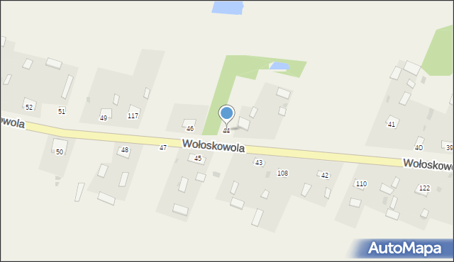 Wołoskowola, Wołoskowola, 44, mapa Wołoskowola