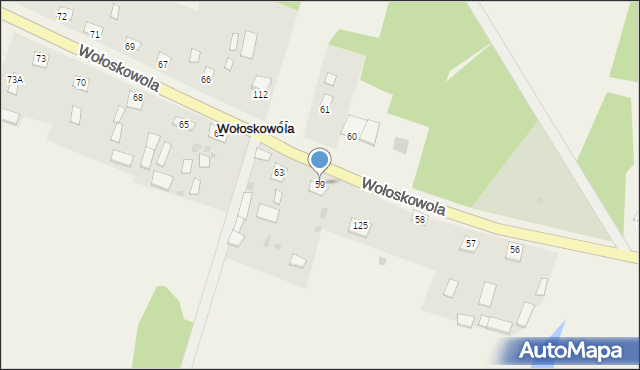 Wołoskowola, Wołoskowola, 59, mapa Wołoskowola