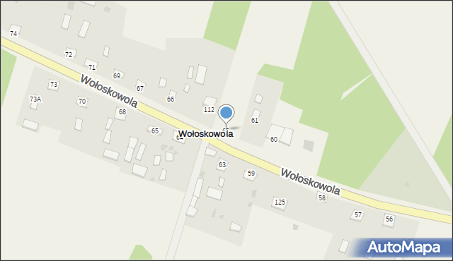 Wołoskowola, Wołoskowola, 62, mapa Wołoskowola