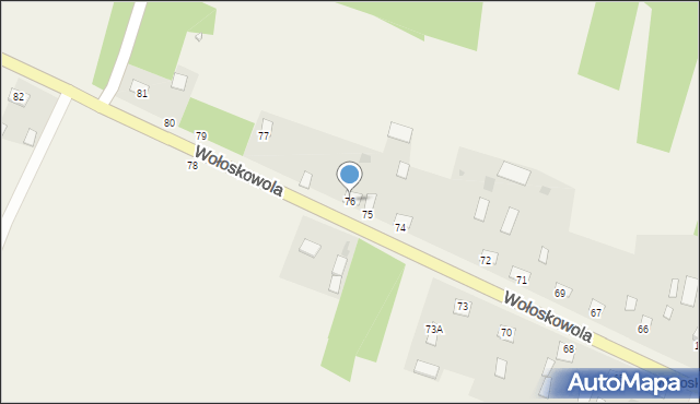 Wołoskowola, Wołoskowola, 76, mapa Wołoskowola