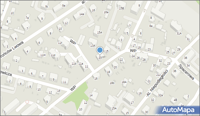 Wołów, Wojska Polskiego, 13, mapa Wołów