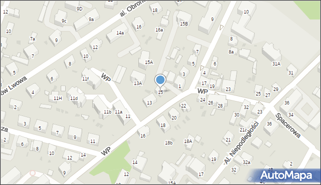 Wołów, Wojska Polskiego, 15, mapa Wołów