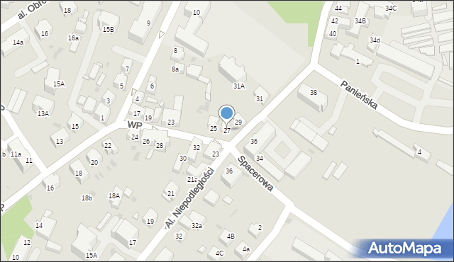 Wołów, Wojska Polskiego, 27, mapa Wołów