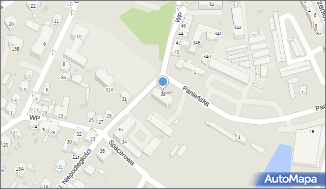 Wołów, Wojska Polskiego, 38, mapa Wołów