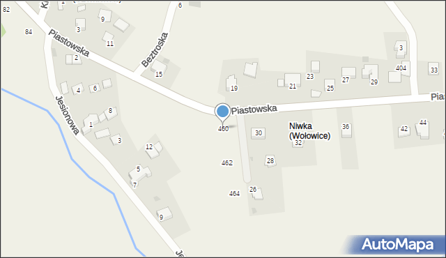 Wołowice, Wołowice, 460, mapa Wołowice