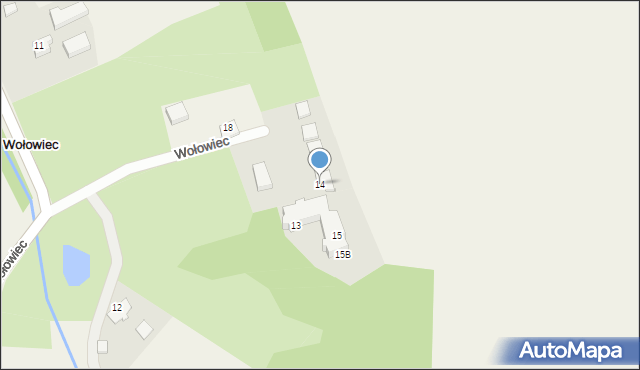 Wołowiec, Wołowiec, 14, mapa Wołowiec