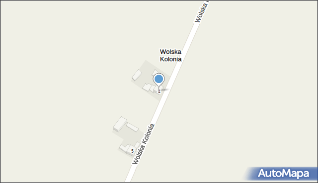 Wolska Kolonia, Wolska Kolonia, 4, mapa Wolska Kolonia