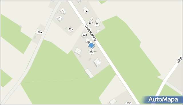 Wołuszewo, Wołuszewo, 21c, mapa Wołuszewo