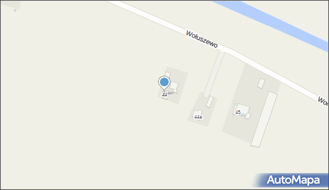 Wołuszewo, Wołuszewo, 44, mapa Wołuszewo