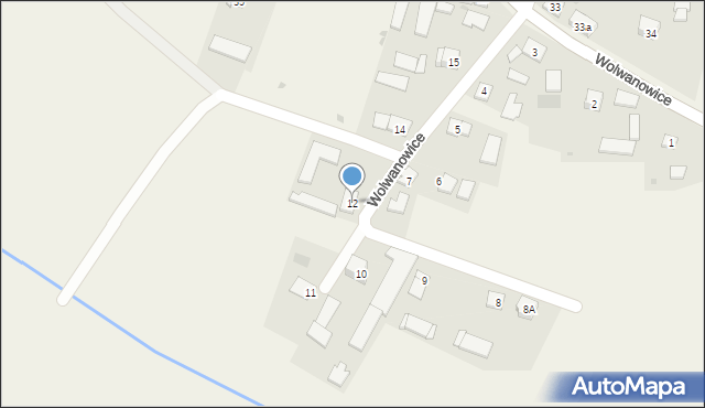 Wolwanowice, Wolwanowice, 12, mapa Wolwanowice