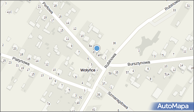 Wołyńce, Wołyńce, 62, mapa Wołyńce