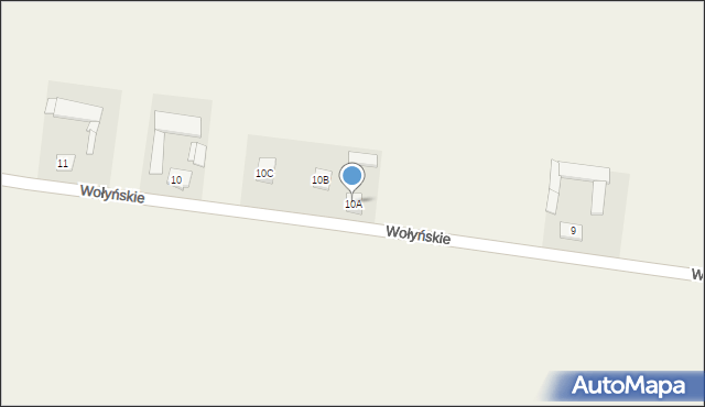 Wołyńskie, Wołyńskie, 10A, mapa Wołyńskie