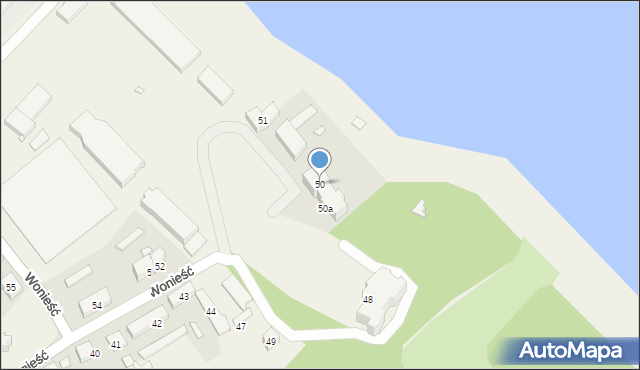 Wonieść, Wonieść, 50, mapa Wonieść