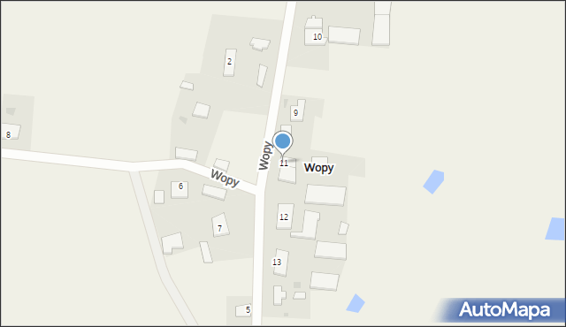 Wopy, Wopy, 11, mapa Wopy