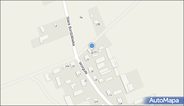 Worgule, Worgule, 14, mapa Worgule