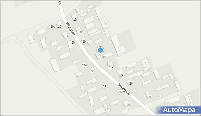 Worgule, Worgule, 21, mapa Worgule
