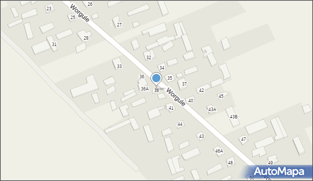 Worgule, Worgule, 38, mapa Worgule