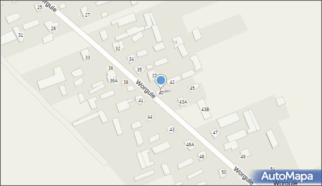 Worgule, Worgule, 40, mapa Worgule