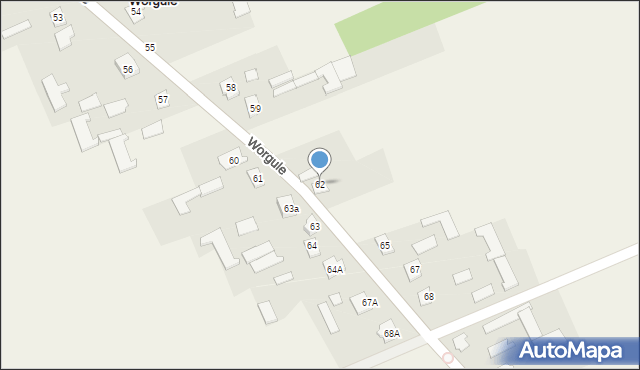 Worgule, Worgule, 62, mapa Worgule